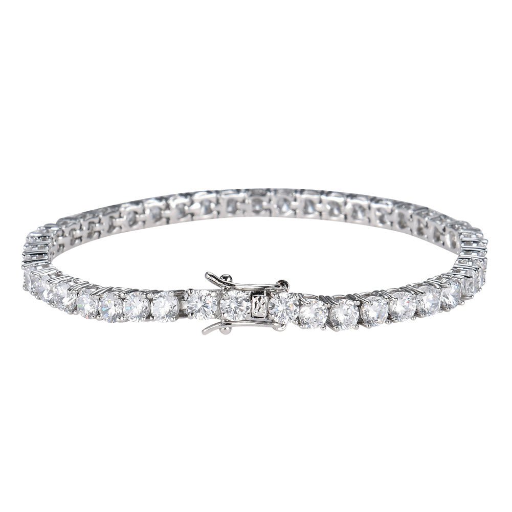 Zircon Tennis Bracelet — Gold, Silver & Rose Gold | 3 Sizes