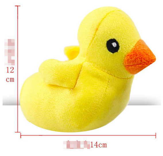 Squeaky Calming Duck Plush Toy for Dogs & Cats